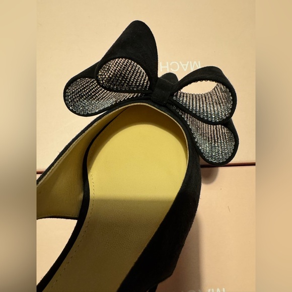 Mach & Mach 15mm Le Cadeau Suede Slingback Flats Black various sizes available - Picture 11 of 16